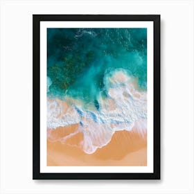 Aerial View Of A Beach 95 Art Print