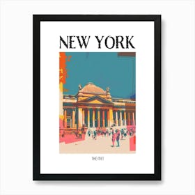 The Met New York Colourful Silkscreen Illustration 4 Poster Art Print