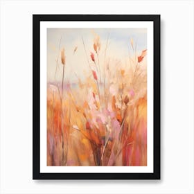 Fall Flower Painting Fountain Grass 2 Art Print