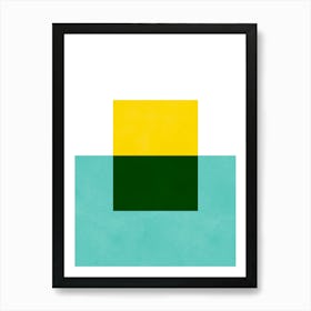 Geometric and modern abstract 2 Art Print