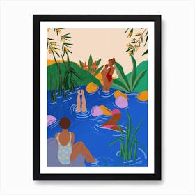Swimming Wild Art Print