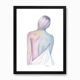 Woman shoulders Art Print