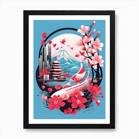 Japanese Cherry Blossoms Art Print