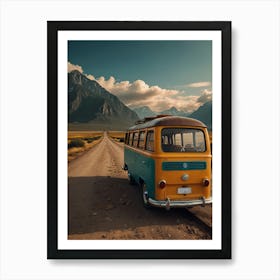 Vw Bus On The Road Poster