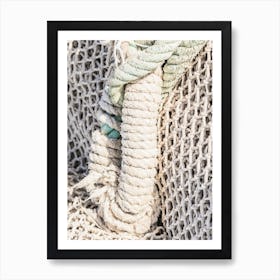 Fishing Net maritime fish-net 1 Art Print