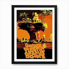 Plastic Beach Art Print