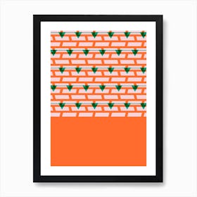 Shoreditch Shutters Orange Art Print