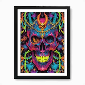 Skull Of Demons Art Print