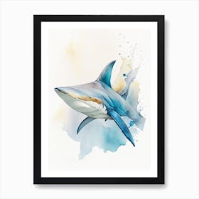 Nurse Shark 2 Watercolour Art Print