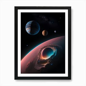 Planets In Space Art Print