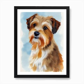 Norfolk Terrier 5 Watercolour Dog Art Print