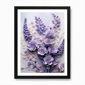 Paper Flowers 28 Art Print