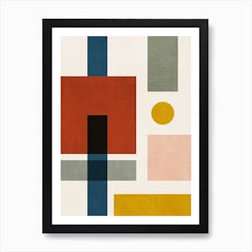 Geometric Mcm Composition 1 Art Print