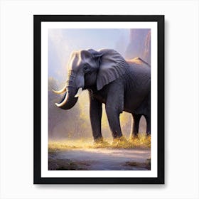 Elephant In The Wild Art Print