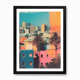 Cape Town Retro Polaroid Inspired 4 Art Print