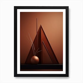 Minimalist Geometry Abstract Illustration 9 Art Print