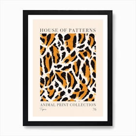 House Of Patterns Tiger Animal Print Pattern 4 Art Print