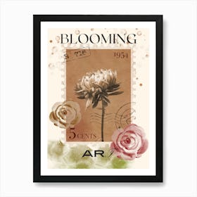 Blooming Rose Art Print