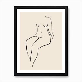 Nude Drawing Art Print