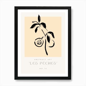 Abstract Les Peaches No 14 Art Print