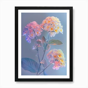 Iridescent Flower Lantana 1 Art Print