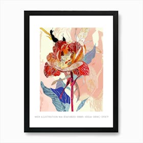 Colourful Flower Illustration Poster Rose Flower Illustration Poster Wa 81af4b0d 8bb5 45da 989c 0fb7fac90d41 Art Print