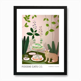 Foodie Cats Co Cat And Jell O 1 Art Print