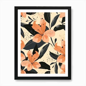 Seamless Floral Pattern Art Print