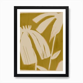 Abstract Minimal Flowers 25 Art Print