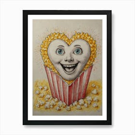Heart Of Popcorn 2 Art Print