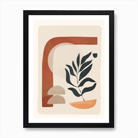 Abstract Minimal Shapes 01 Art Print