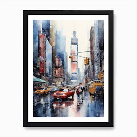 New York City Abstract Paint V2 Art Print