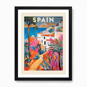 Ibiza Spain 5 Fauvist Painting  Travel Poster Art Print