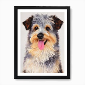 Pumi 2 Watercolour Dog Art Print