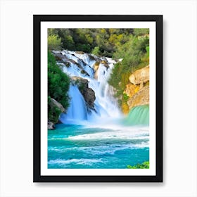 Manavgat Waterfall, Turkey Realistic Photograph (1) Art Print