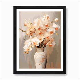 Orchid Flower Still Life Painting 4 Dreamy Art Print