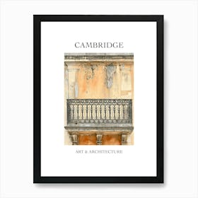 Cambridge Travel And Architecture Poster 3 Art Print