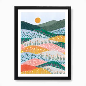 Sunrise Mountains Art Print