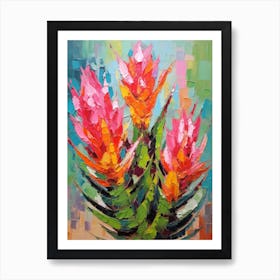 Cactus Painting Ferocactus 4 Art Print