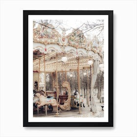 Paris Carousel Xv Art Print