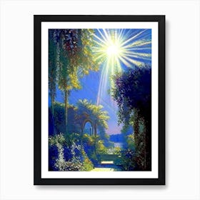 Vizcaya Museum And Gardens, Usa Classic Painting Art Print