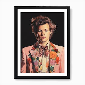 Harry Styles Kitsch Portrait 6 Art Print