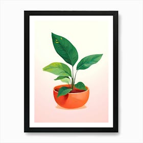 Plant In A Pot 1 Art Print