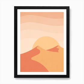 Sunset On The Mountains Art Print