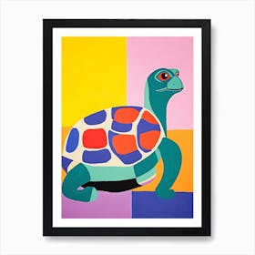 Colourful Kids Animal Art Turtle Art Print