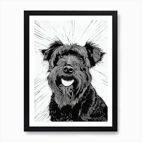 Black Schnauzer Poster