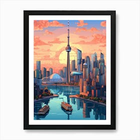 Shanghai Pixel Art 2 Art Print