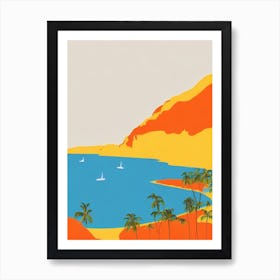 Icacos Beach 2 Puerto Rico Midcentury Art Print