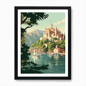 Bosphorus Cruise Prince Islands Pixel Art 5 Art Print