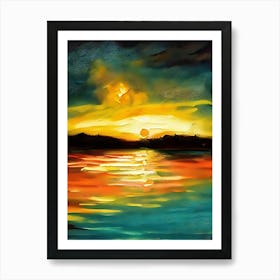 Sunset Painting Art Print